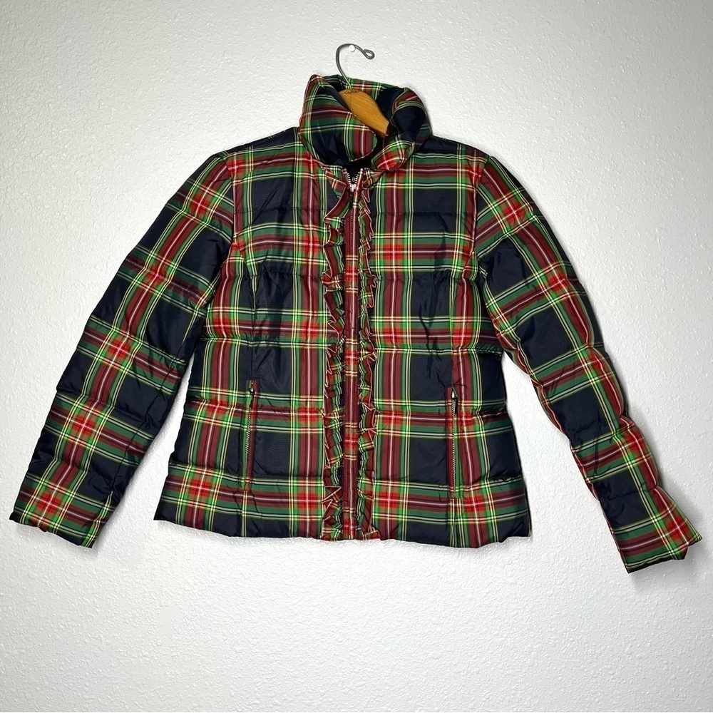 Talbots Plaid Ruffle Puff Jacket - image 2